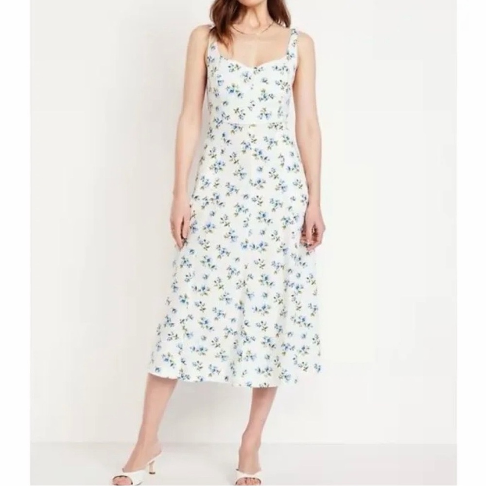 Old navy Fit & Flare Linen Maxi Dress